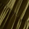 Tiered smock maxi dress