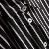 Tiered stripe mini shirt dress
