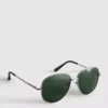 Tinted aviator sunglasses