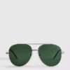 Tinted aviator sunglasses