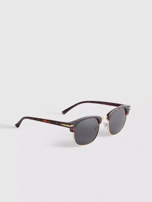 Tinted clubmaster sunglasses