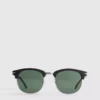 Tinted clubmaster sunglasses