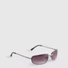 Tinted wrap-around sunglasses
