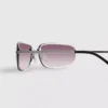 Tinted wrap-around sunglasses