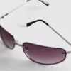 Tinted wrap-around sunglasses