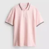 Tipped-collar polo shirt