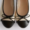 Toe-cap ballerina flats