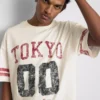 Tokyo short sleeve distressed graphic t-shirt
