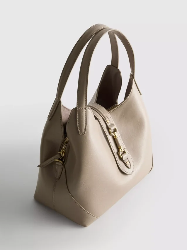 Top handle shoulder bag