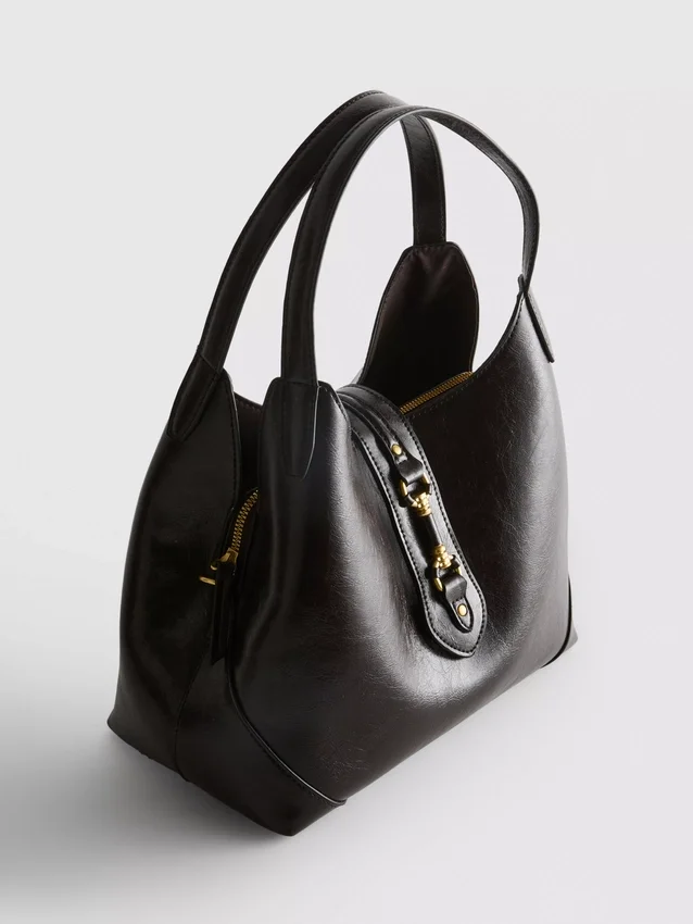 Top handle shoulder bag