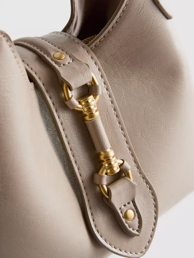 Top handle shoulder bag