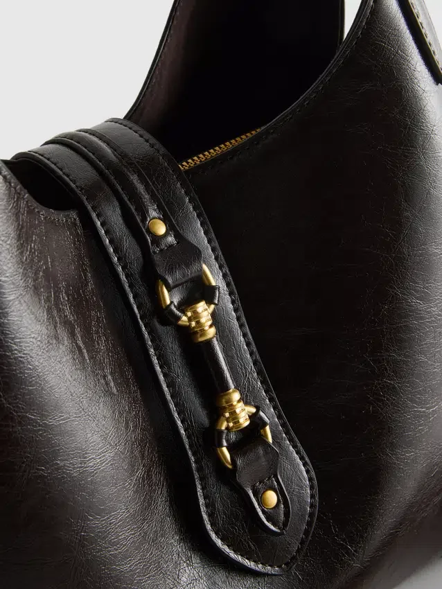 Top handle shoulder bag