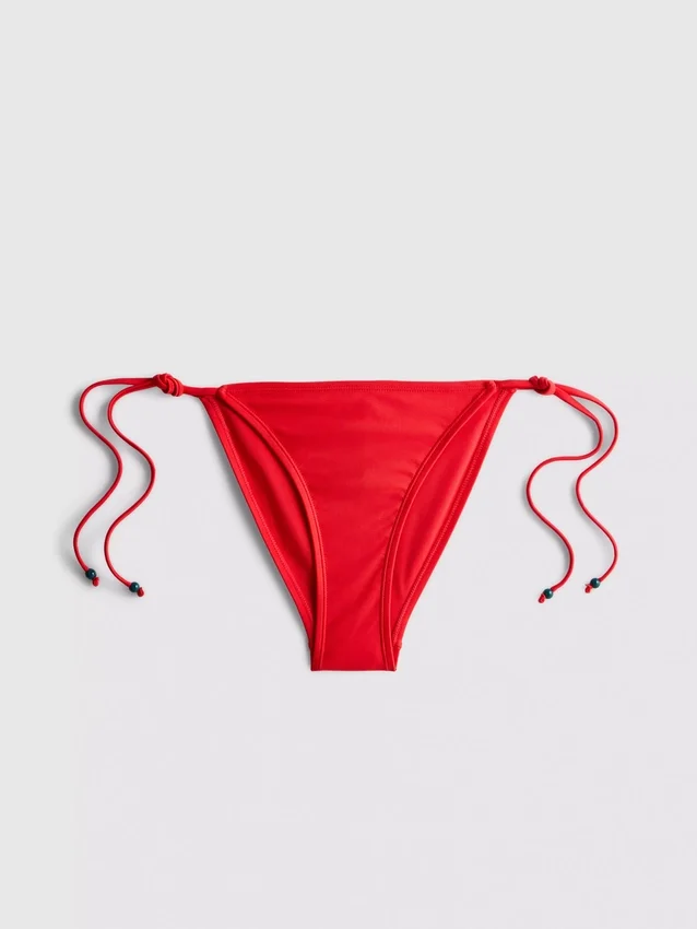 Toucan side-tie bikini bottoms