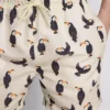 Toucan swim shorts with drawstring waistband