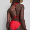 Toucan triangle bikini top