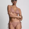 Triangle tie side bikini set