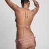 Triangle tie side bikini set