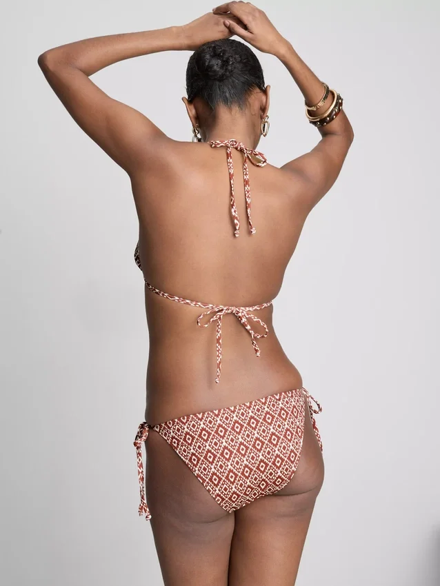 Triangle tie side bikini set