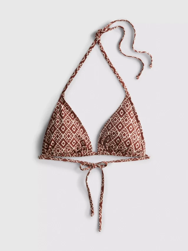Triangle tie side bikini set