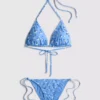 Triangle tie side bikini set