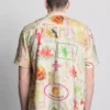 Tropical postcard short-sleeve button-down shirt