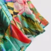 Tropical printed frill shorts