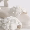 Tulle flower occasion sandals