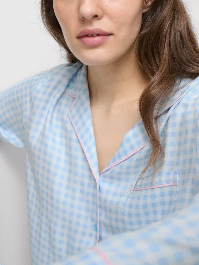 Twill boyfriend pajamas