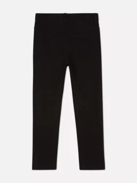 Twill straight leg pants