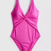 Twist control swimsuit
