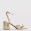 Twist detail heeled sandals