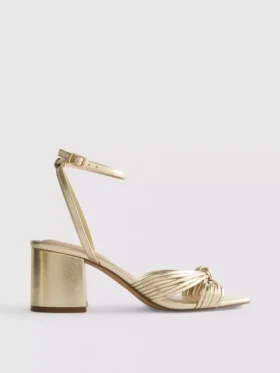 Twist detail heeled sandals