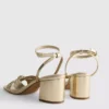 Twist detail heeled sandals