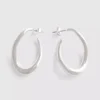 Twist hoop earrings