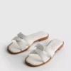 Twisted-strap mule sandals
