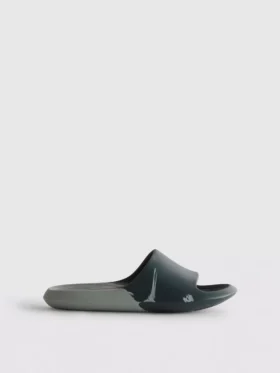 Two-tone slider sandals