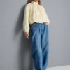 Ultimate cotton denim barrel-leg jeans