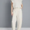Ultimate cotton denim barrel-leg jeans