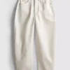 Ultimate cotton denim barrel-leg jeans