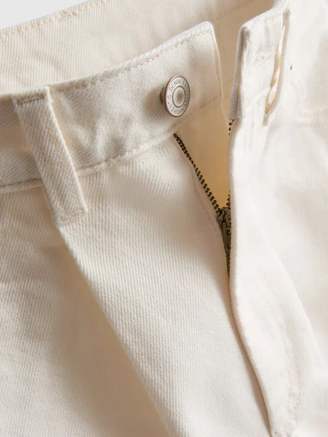 Ultimate cotton denim barrel-leg jeans