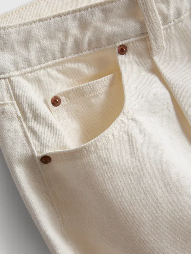Ultimate cotton denim barrel-leg jeans