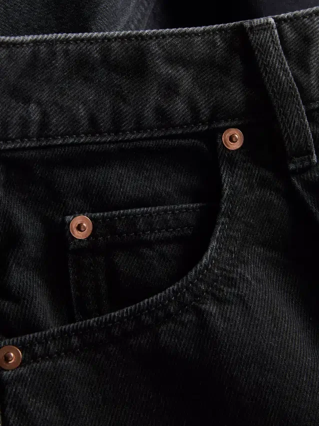 Ultimate cotton denim barrel-leg jeans