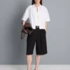 Ultimate cotton short-sleeve boxy shirt