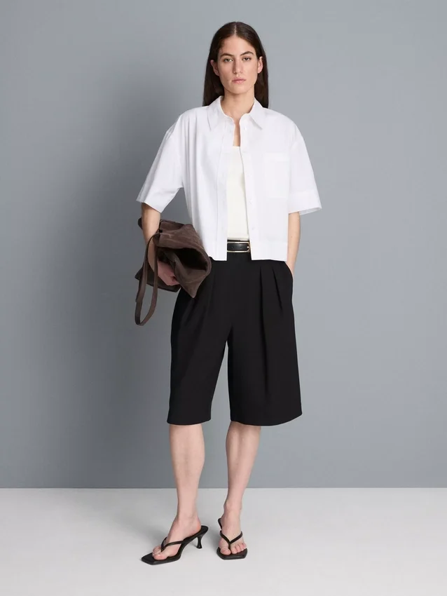 Ultimate cotton short-sleeve boxy shirt