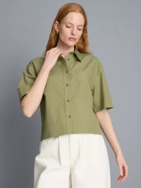 Ultimate cotton short-sleeve boxy shirt