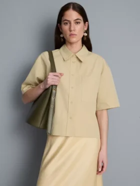 Ultimate cotton short-sleeve boxy shirt