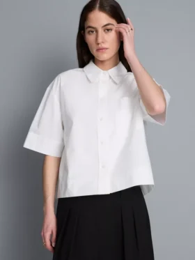 Ultimate cotton short-sleeve boxy shirt