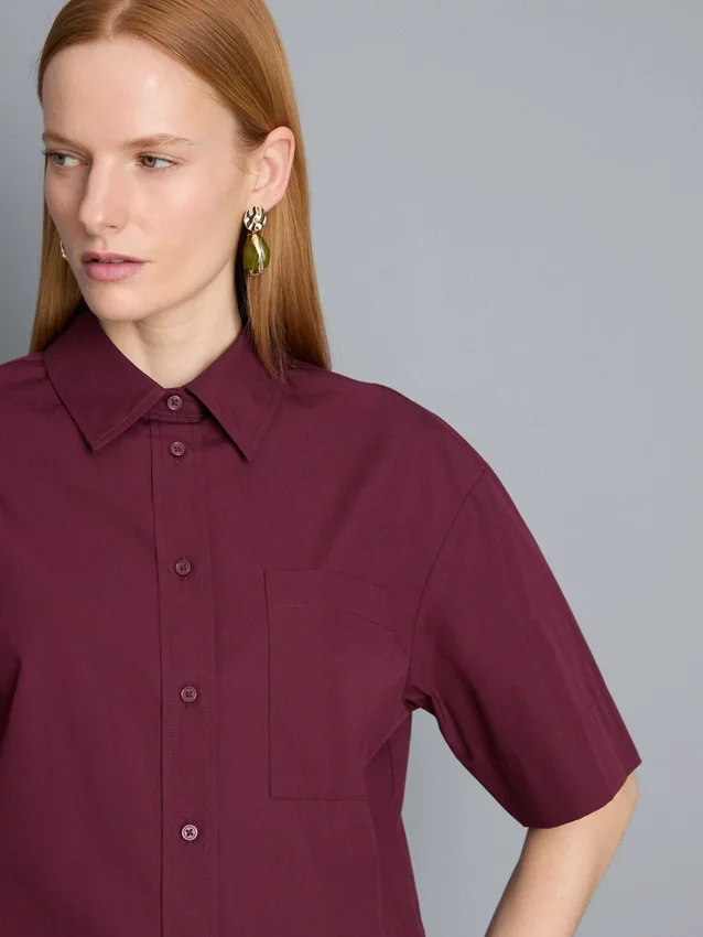Ultimate cotton short-sleeve boxy shirt