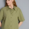 Ultimate cotton short-sleeve boxy shirt