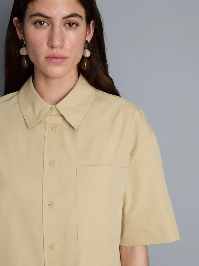 Ultimate cotton short-sleeve boxy shirt
